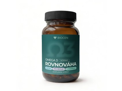 Biocen omega 3 z norska premiove zbavene rybieho pachu 1000 mg z toho 400 mg EPA a 300 mg DHA 60 kapsul